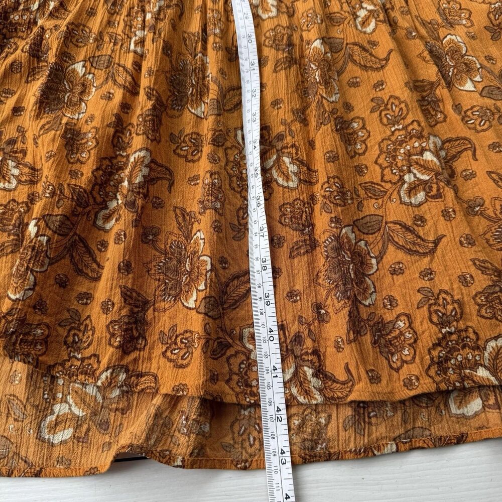 Dex Floral Sleeveless Tiered Maxi Dress Womens Size 1X Boho Earthy Lined Pockets - Picture 9 of 11